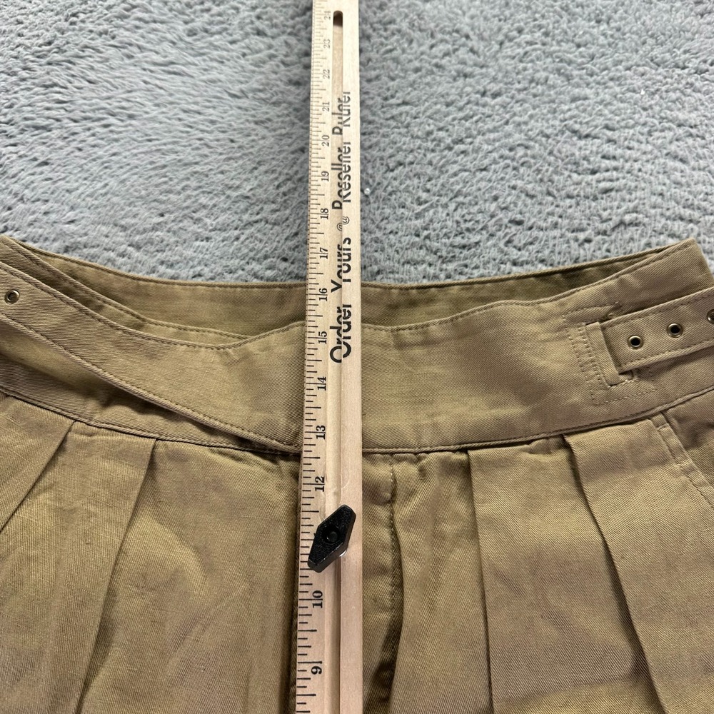 Banana Republic Women's Tan High-Rise Pleated Utility Track Pants - Picture 5 of 11